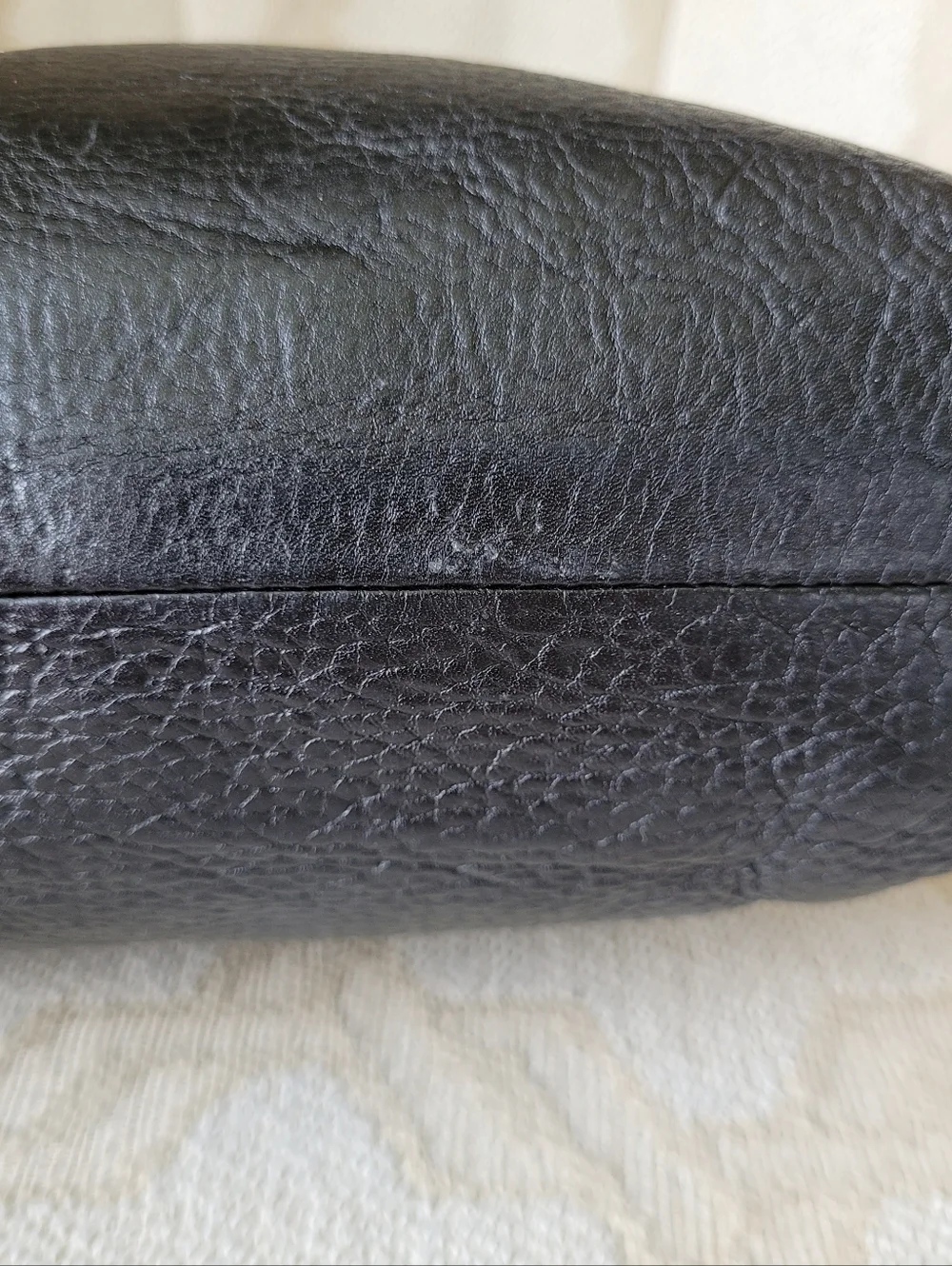 COWBOYSBAG LEATHER CROSSBODY BAG PURSE ADJUSTABLE ZIPPER BLACK SILVER - Picture 14 of 16